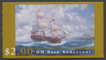 1995 AUS - SB88 $2.00 HMS Endeavour Booklet